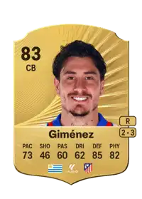 José María Giménez Rare 83 Overall Rating