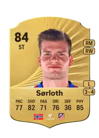 Alexander Sørloth Rare 84 Overall Rating