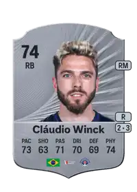 Cláudio Winck Rare 74 Overall Rating