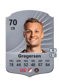 Stian Gregersen Rare 70 Overall Rating