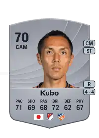Yuya Kubo Common 70 Overall Rating
