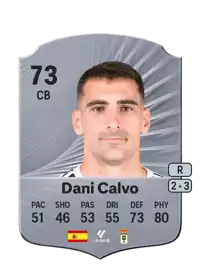 Dani Calvo Rare 73 Overall Rating