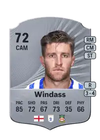 Josh Windass Rare 72 Overall Rating