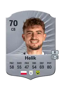 Michał Helik Rare 70 Overall Rating