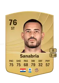 Antonio Sanabria Common 76 Overall Rating