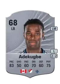 Sam Adekugbe Rare 68 Overall Rating
