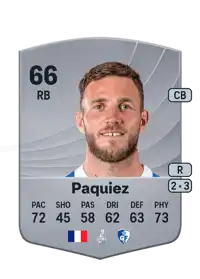 Gaëtan Paquiez Common 66 Overall Rating