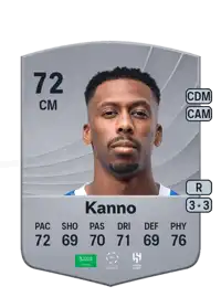 Mohammed Kanno Common 72 Overall Rating
