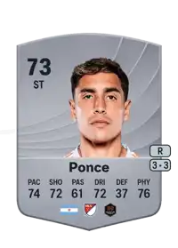 Ezequiel Ponce Common 73 Overall Rating