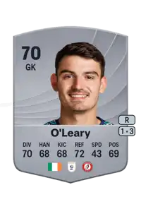 Max O'Leary Common 70 Overall Rating