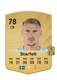 Carl Starfelt Common 78 Overall Rating