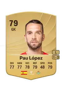 Pau López Common 79 Overall Rating