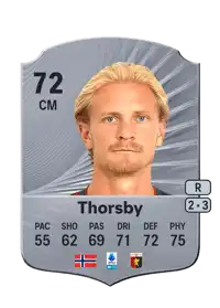 Morten Thorsby Rare 72 Overall Rating