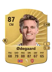 Martin Ødegaard Rare 87 Overall Rating