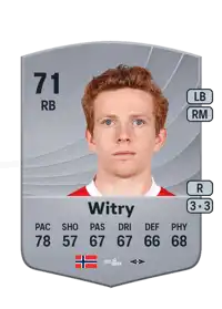 Aslak Fonn Witry Common 71 Overall Rating