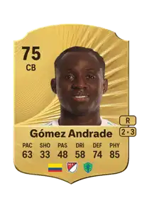 Yeimar Gómez Andrade Rare 75 Overall Rating