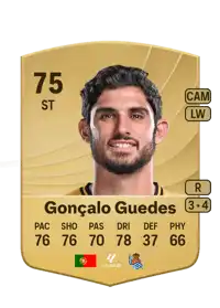 Gonçalo Guedes Common 75 Overall Rating