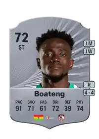 Emmanuel Boateng Rare 72 Overall Rating