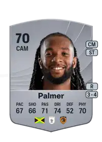 Kasey Palmer Common 70 Overall Rating