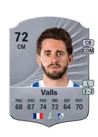 Théo Valls Rare 72 Overall Rating