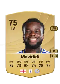 Stephy Mavididi Common 75 Overall Rating