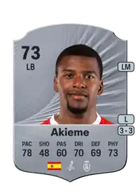 Akieme Rare 73 Overall Rating