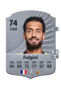Angelo Fulgini Rare 74 Overall Rating