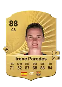 Irene Paredes Rare 88 Overall Rating
