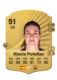 Alexia Putellas Rare 91 Overall Rating