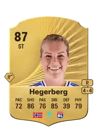 Ada Hegerberg Rare 87 Overall Rating