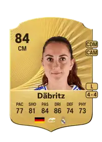 Sara Däbritz Rare 84 Overall Rating