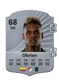 Jáder Obrian Rare 68 Overall Rating