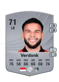 Calvin Verdonk Common 71 Overall Rating