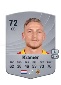 Joris Kramer Common 72 Overall Rating