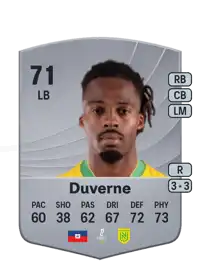 Jean-Kévin Duverne Common 71 Overall Rating