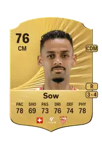 Djibril Sow Rare 76 Overall Rating