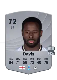 Keinan Davis Common 72 Overall Rating