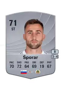 Andraž Šporar Common 71 Overall Rating
