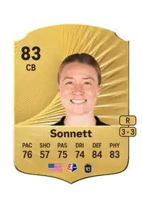 Emily Sonnett Rare 83 Overall Rating