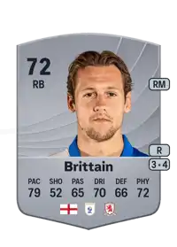 Callum Brittain Common 72 Overall Rating