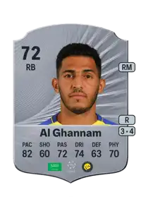 Sultan Al Ghannam Rare 72 Overall Rating