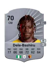 Tom Dele-Bashiru Rare 70 Overall Rating