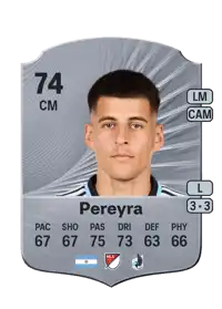 Joaquín Pereyra Rare 74 Overall Rating
