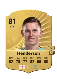 Dean Henderson Rare 81 Overall Rating