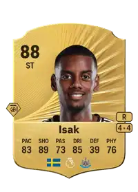 Alexander Isak Rare 88 Overall Rating