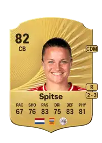 Sherida Spitse Rare 82 Overall Rating