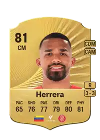 Yangel Herrera Rare 81 Overall Rating