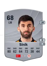 Doğukan Sinik Common 68 Overall Rating