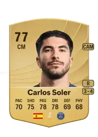 Carlos Soler Common 77 Overall Rating
