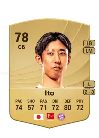 Hiroki Ito Common 78 Overall Rating